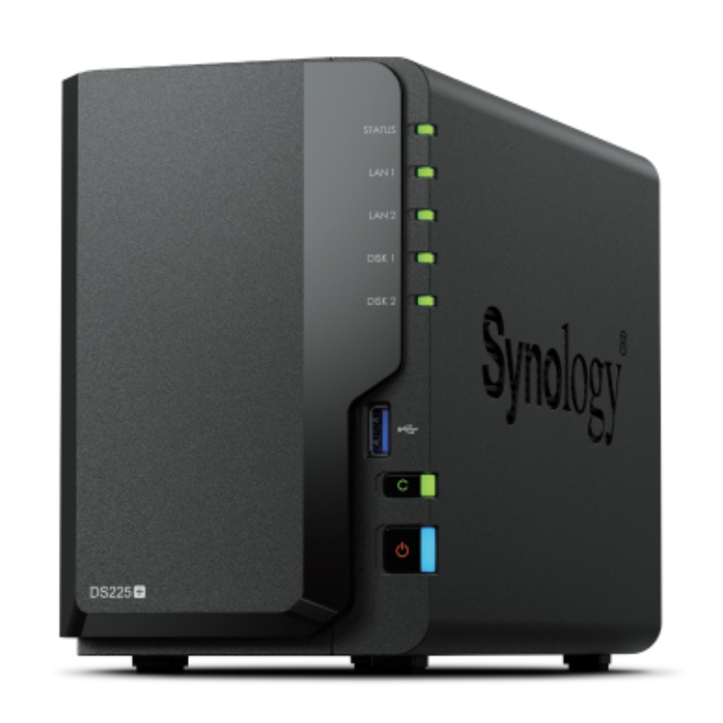 NAS SYNOLOGY DS225+ 2 BAHIAS INTEL CELERON J4125 Q