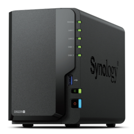 NAS SYNOLOGY DS225+ 2 BAHIAS INTEL CELERON J4125 Q