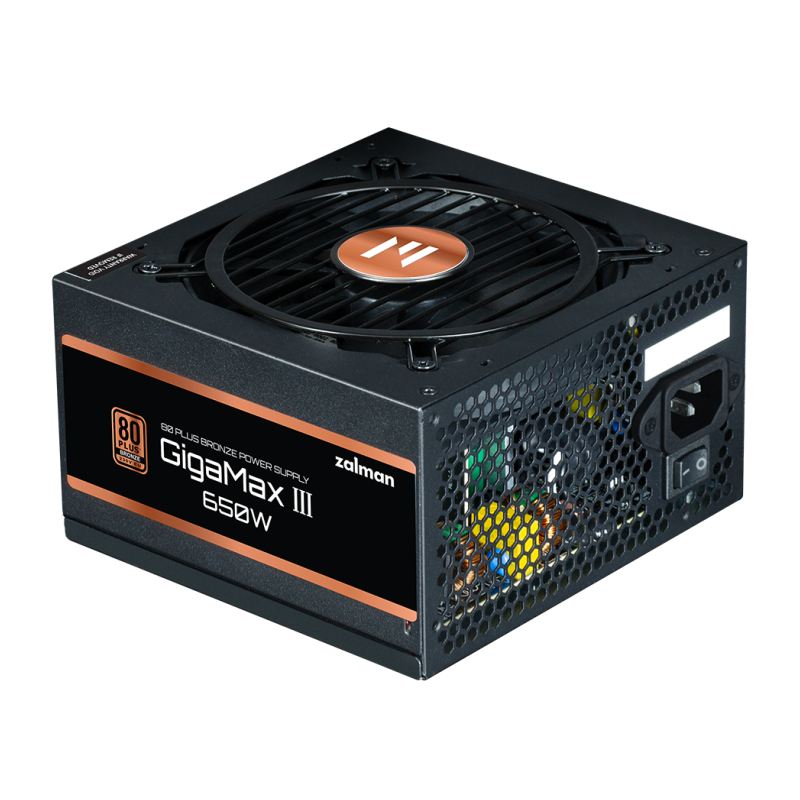 FUENTE DE ALIMENTACION ZALMAN GIGAMAXIII 650W 80 + BRONZE ATX NEGRO
