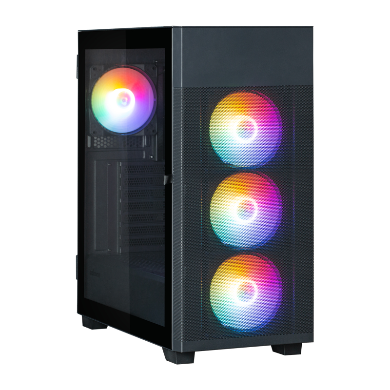 CAJA ZALMAN S5 NEO ATX 4 XVENT 120MM ARGB 2XUSB 3-0 NEGRO S-N FUENTE