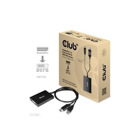 ADAPTADOR ACTIVO CLUB3D DP A DVI-D HDCP ON
