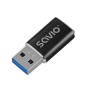 ADAPTADOR SAVIO AK-81 USB-C 3-1 USB-A 3-1 BLACK