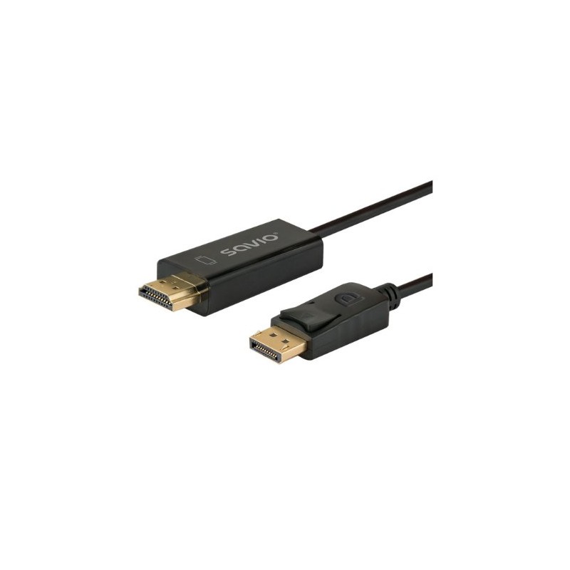 CABLE DISPLAYPORT A HDMI 1-5M SAVIO CL-183 M-M