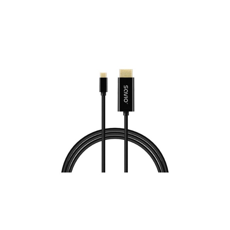 CABLE USB-C a HDMI SAVIO CL-191 2M