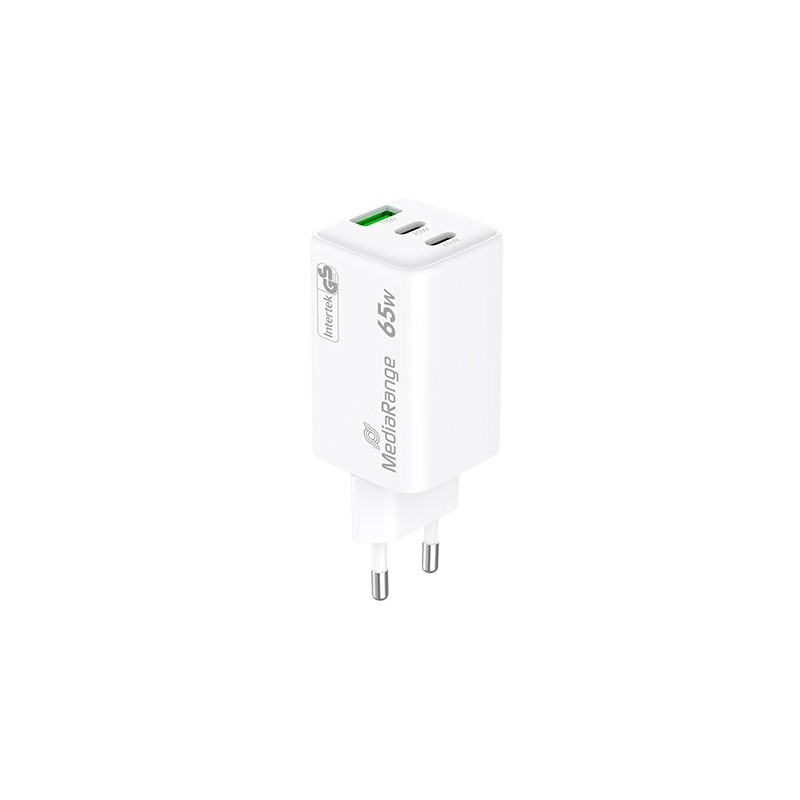 CARGADOR MEDIARANGE TRIPLE USB-A Y USB-C 65W