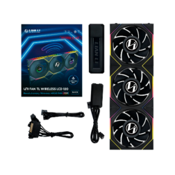 VENTILADOR 120X120 LIAN LI UNIFANTL-LCD WIRELESS BLACK R