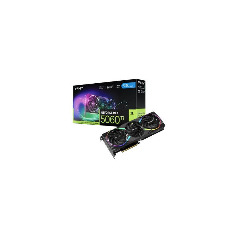 TARJETA GRÁFICA PNY RTX 5060TI OVERCLOCKED DUAL FAN 8GB