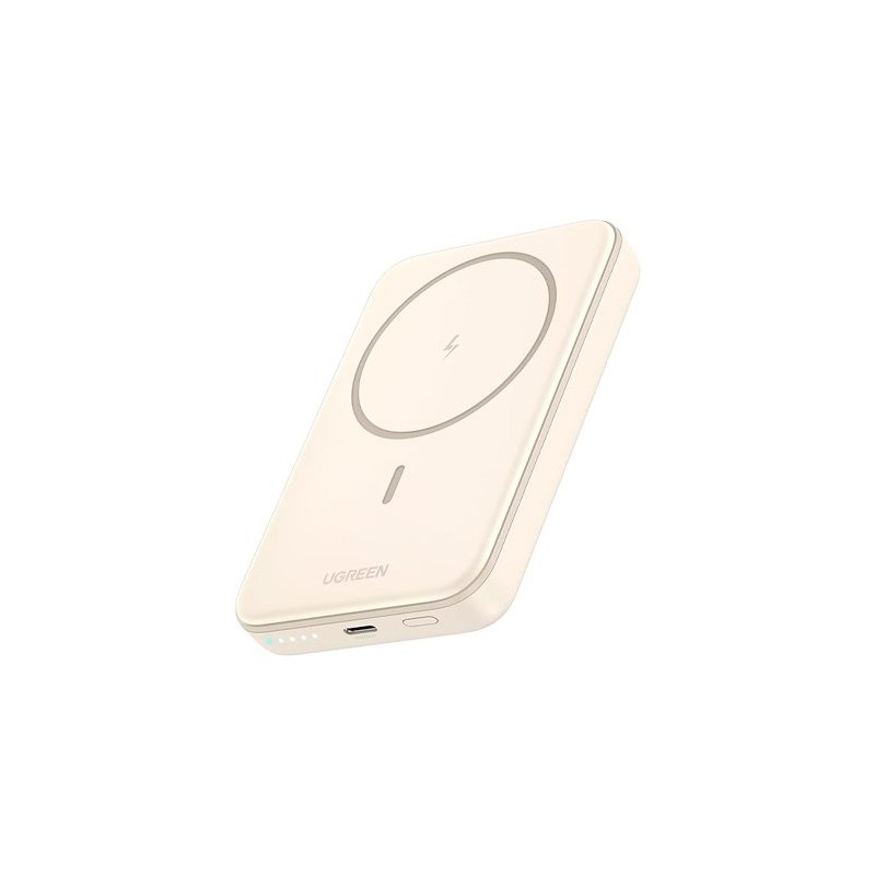 POWER BANK UGREEN 5000mAh MAGNETIC WIRELESS WHITE