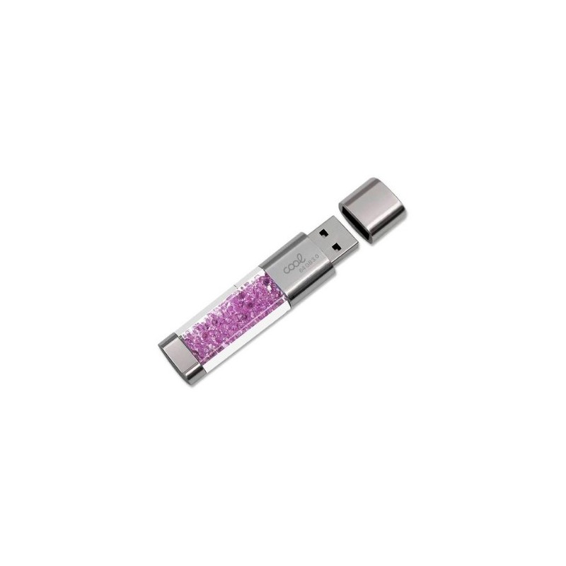 PENDRIVE 64GB USB 3-0 COOL CRYSTAL ROSA