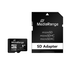 MEM MICRO SDHC 8GB MEDIARANGE + ADAPTADOR SD