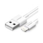 CABLE UGREEN USB-A MALE A LIGHTNING MFI 1M WHITE CABLE UGREEN USB-A MALE A LIGHTNING MFI 1M WHITE