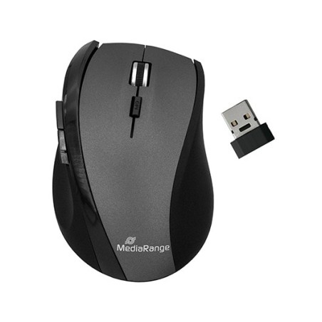 RATON OPTICO MEDIARANGE MROS203 WIRELESS BK-GREY