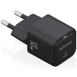 Cargador de Pared GaN Aisens ASCH-30W1P019-BK- 1xUSB Tipo-C- 30W