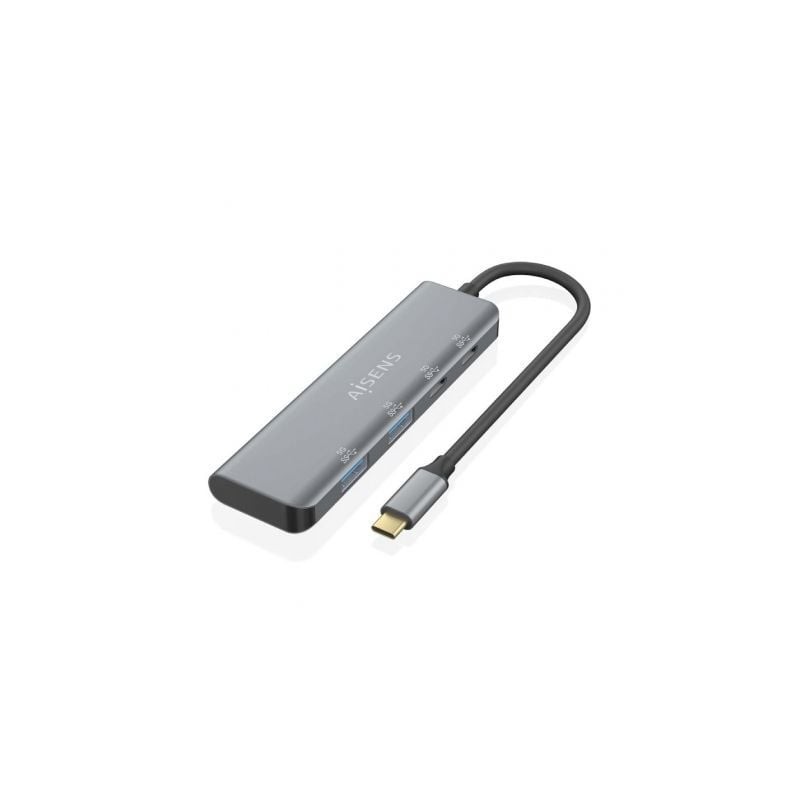 Hub USB Tipo-C Aisens A109-0763- 2xUSB- 2xUSB Tipo-C- Gris Hub USB Tipo-C Aisens A109-0763- 2xUSB- 2xUSB Tipo-C- Gris