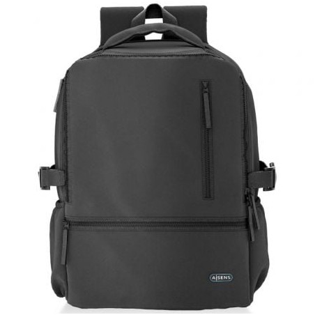 Mochila Aisens ASBG-BP086-BK para Portátiles hasta 15-6"- Impermeable- Negro