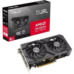 Tarjeta Gráfica Asus Dual Radeon RX 7600 EVO OC- 8GB GDDR6