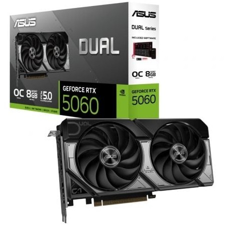 TARJETA GRAFICA ASUS DUAL RTX 5060 O8GB