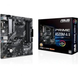 Placa Base Asus Prime A520M-A II-CSM Socket AM4- DDR4- PCIe 3-0- Micro ATX