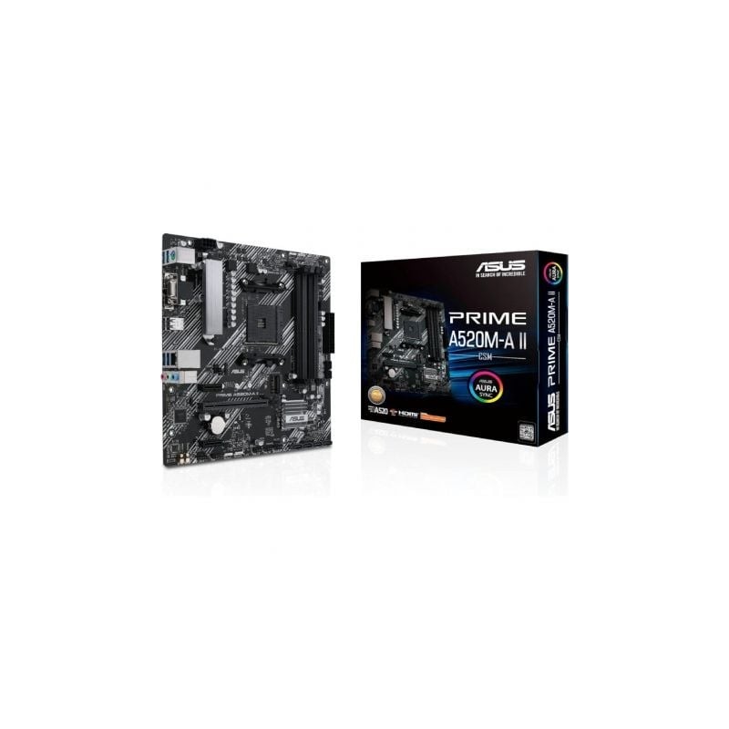Placa Base Asus Prime A520M-A II-CSM Socket AM4- DDR4- PCIe 3-0- Micro ATX Placa Base Asus Prime A520M-A II-CSM Socket AM4- DDR4- PCIe 3-0- Micro ATX