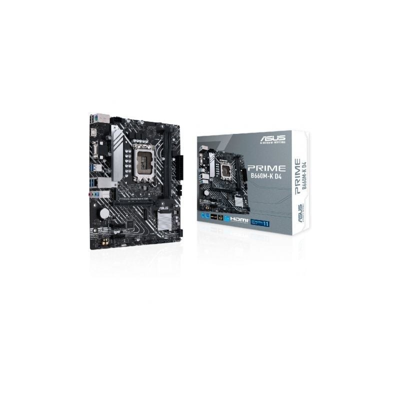 Placa Base Asus Prime B660M-K D4- Socket 1700- DDR4- PCIe 4-0- Micro ATX Placa Base Asus Prime B660M-K D4- Socket 1700- DDR4- PCIe 4-0- Micro ATX