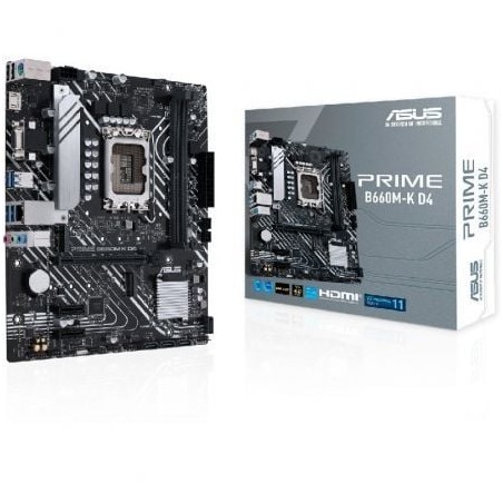 Placa Base Asus Prime B660M-K D4- Socket 1700- DDR4- PCIe 4-0- Micro ATX