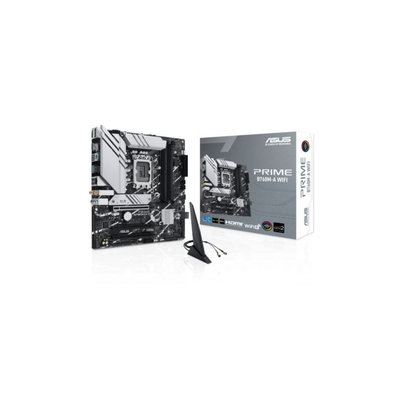 Placa Base Asus PRIME B760M-A WIFI Socket 1700- DDR5- PCIe 4-0- Micro ATX Placa Base Asus PRIME B760M-A WIFI Socket 1700- DDR5- PCIe 4-0- Micro ATX