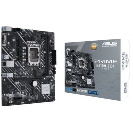 Placa Base Asus Prime H610M-E D4-CSM- Socket 1700- DDR5- PCIe 4-0- Micro ATX