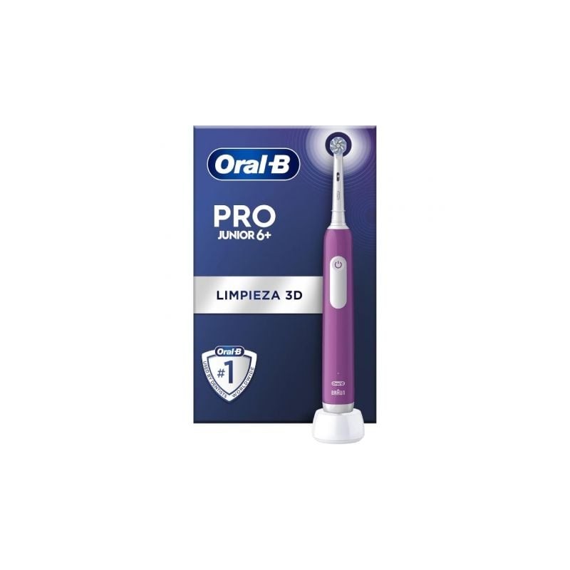 Cepillo Dental Braun Oral-B Pro Junior 6+- Purpura