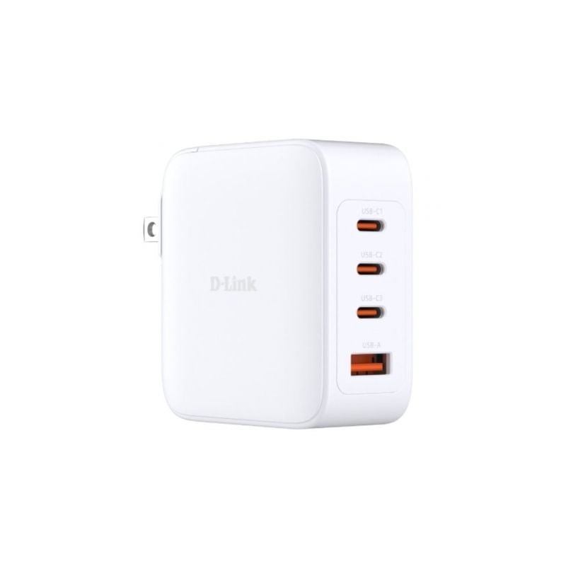 Cargador de Pared GaN D-Link DCP-101- 3xUSB Tipo-C- 1xUSB- 100W