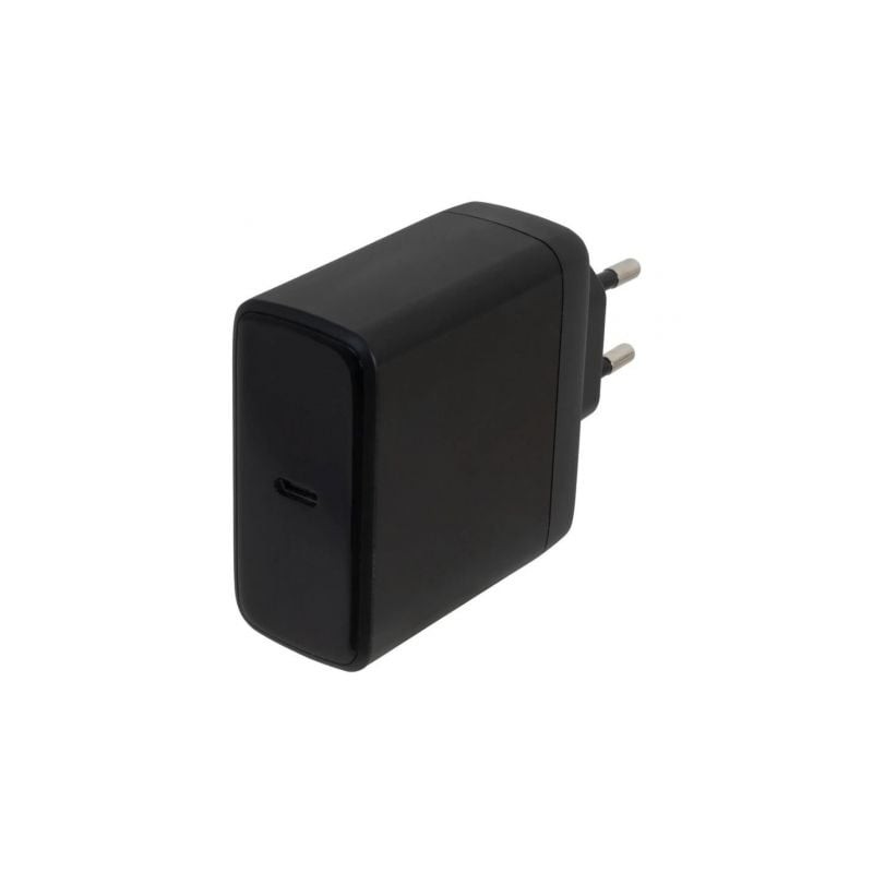 Cargador de Pared GaN Fonestar POWER-C-100- 1xUSB Tipo-C- 100W- Negro