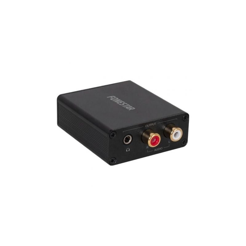 Convertidor de Audio Fonestar FO-41DAH- Entrada Toslink y RCA- Salida 2x RCA- 1x Jack 3-5 Convertidor de Audio Fonestar FO-41DAH- Entrada Toslink y RCA- Salida 2x RCA- 1x Jack 3-5