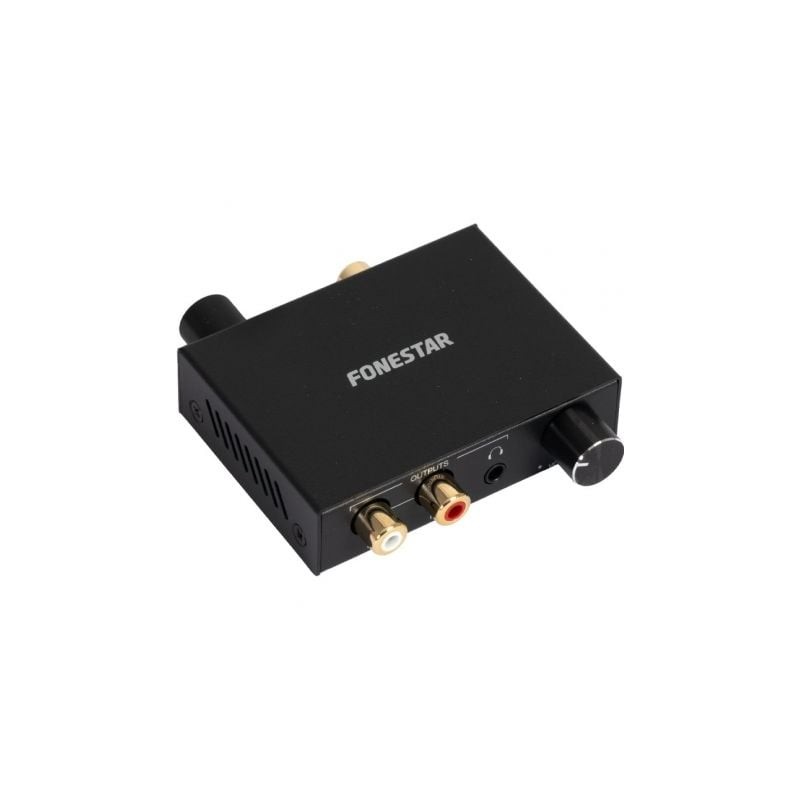 Convertidor de Audio Fonestar FO-42DAV- Entrada Toslink y RCA- Salida 2x RCA- 1x Jack 3-5 Convertidor de Audio Fonestar FO-42DAV- Entrada Toslink y RCA- Salida 2x RCA- 1x Jack 3-5