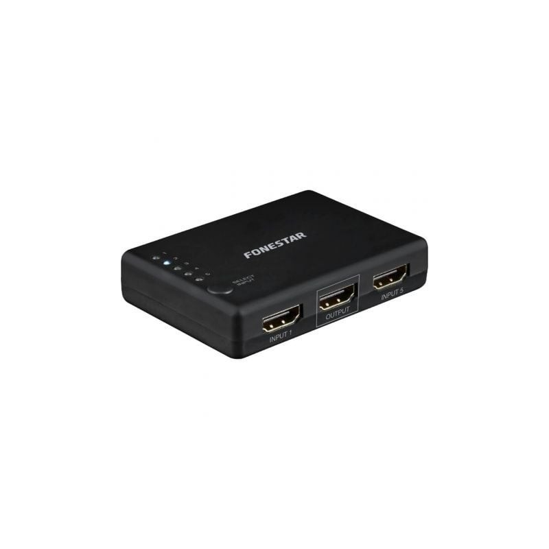 Conmutador HDMI Fonestar FO-22SW51- 5 Entradas-1 Salida