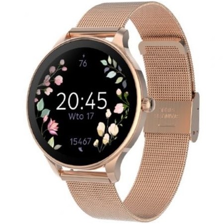 Smartwatch Forever Velora SB-306- Notificaciones- Frecuencia Cardíaca- Oro Rosa