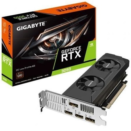Tarjeta Gráfica Gigabyte GeForce RTX 3050 OC Perfil Bajo- 6GB GDDR6