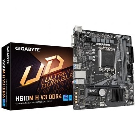 Placa Base Gigabyte H610M H V3 DDR4 Socket 1700- DDR4- PCIe 4-0- Micro ATX