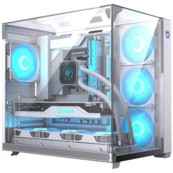 Caja Gaming Semitorre Hiditec SKY- Blanco