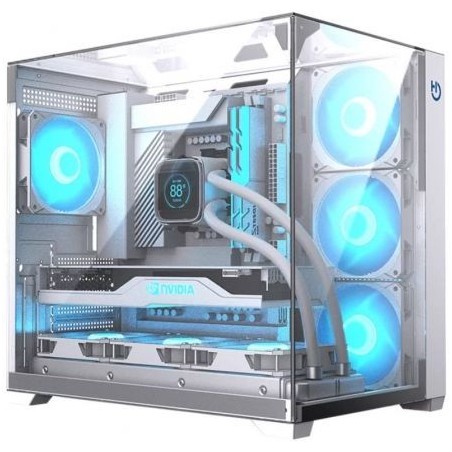 CAJA ATX HIDITEC GAMING SKY WHITE USB 3-1 TYPE-C