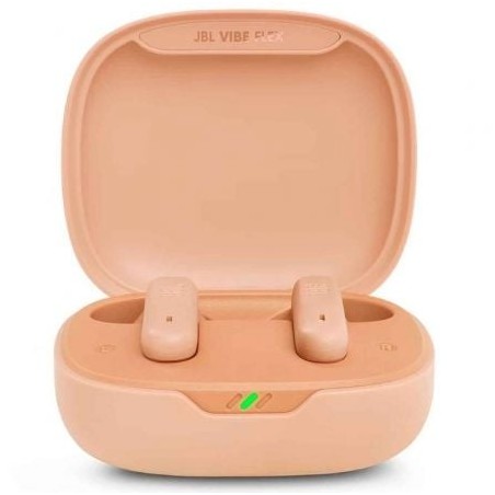 Auriculares Bluetooth JBL Vibe Flex con estuche de carga- Autonomía 8h- Beige
