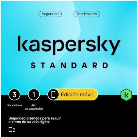 Kaspersky Standard Mobile para Android- 3 Dispositivos- 1 Año