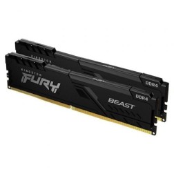 DDR4 KINGSTON 2X16GB 3600 FURY BEAST NEGRO