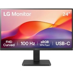 Monitor Curvo LG 24U421A-B 23-8"- Full HD- Negro