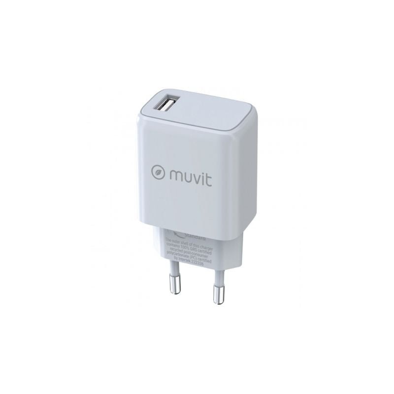 Cargador de Pared Muvit For Change MCACC0002- 1xUSB- 15W