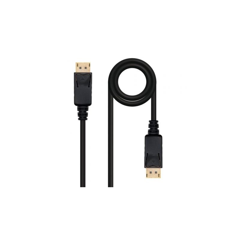 Cable DisplayPort 1-2 4K Nanocable 10-15-2301- DisplayPort Macho - DisplayPort Macho- 1m- Negro Cable DisplayPort 1-2 4K Nanocable 10-15-2301- DisplayPort Macho - DisplayPort Macho- 1m- Negro