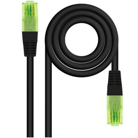 Cable de Red RJ45 UTP Nanocable 10-20-1400-L30-BK Cat-6- 30cm- Negro