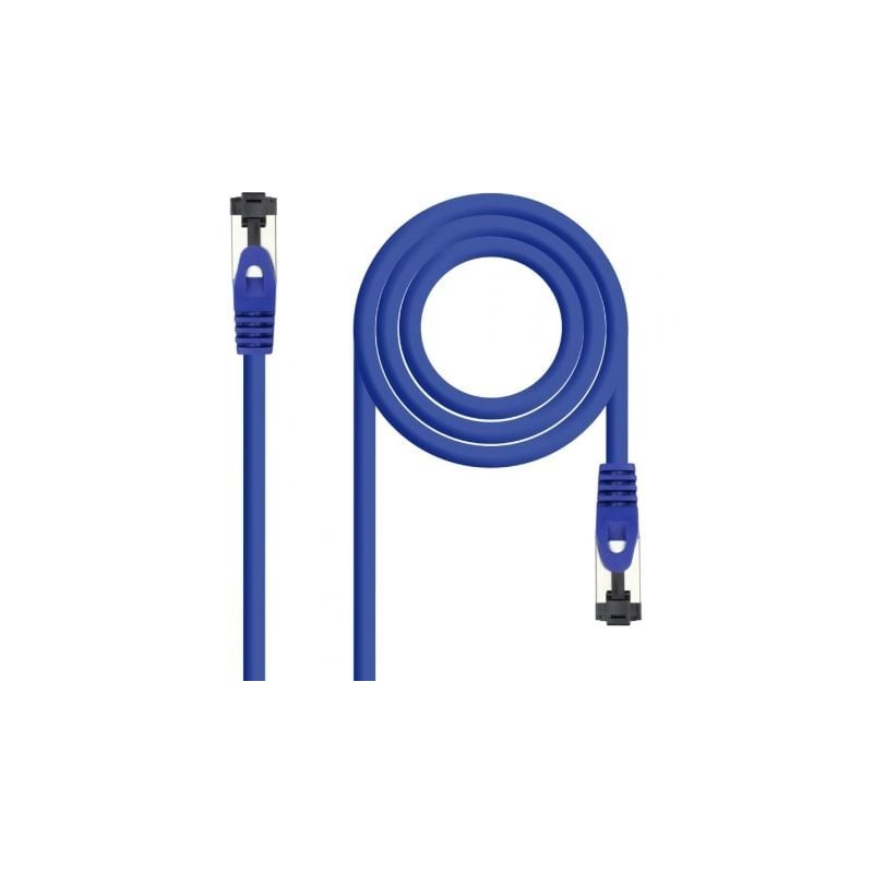 Cable de Red RJ45 SSTP Nanocable 10-20-2001-BL Cat-8-1- 1m- Azul