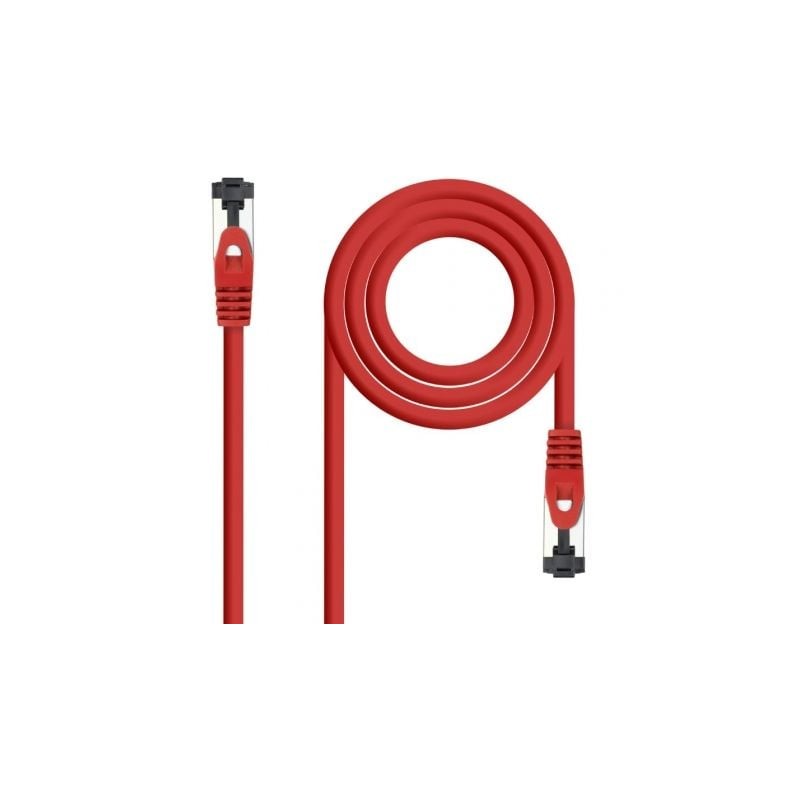Cable de Red RJ45 SSTP Nanocable 10-20-2001-R Cat-8-1- 1m- Rojo Cable de Red RJ45 SSTP Nanocable 10-20-2001-R Cat-8-1- 1m- Rojo