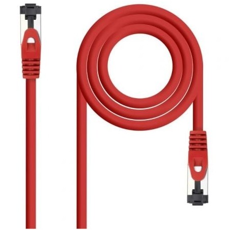 Cable de Red RJ45 SSTP Nanocable 10-20-2002-R Cat-8-1- 2m- Rojo