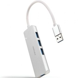 Hub USB 3-0 Nanocable 10-16-4602- 4xUSB- Gris