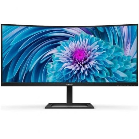 Monitor Profesional Ultrapanorámico Curvo Philips 346E2CUAE 34"- WQHD- Multimedia- Regulable en altura- Negro
